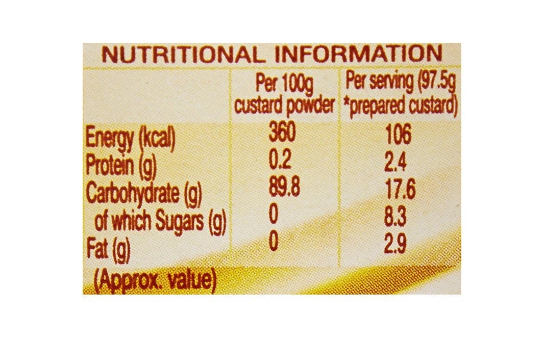 Pillsbury Custard Powder, Vanilla Flavoured    Box  100 grams